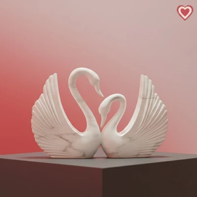 Majestic Grace - Tượng Thiên Nga Đá Cẩm Thạch