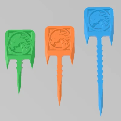 Đinh/kim ghim bia (Target pin/nail) – nhiều chiều dài khác nhau