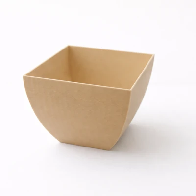 Chậu Cây Vuông Bo Cong (Square Planter with Curved Sides)