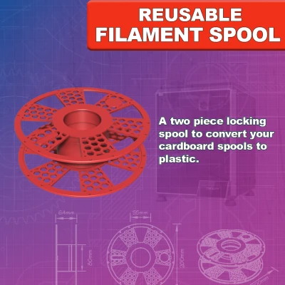 Cuộn Filament Tái Sử Dụng – Chuyển Đổi Cuộn Carton (200mm, RFID Ready)