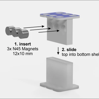 Kệ nam châm cho ống phản ứng 1.5–2 ml