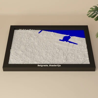 Belgrade, Skadarlija, Serbia - Mô hình thu nhỏ 3D