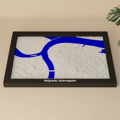 Belgrade, Kalemegdan, Serbia - Mô hình thu nhỏ 3D
