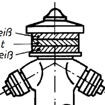 M 1:100 Hydrant nổi DDR theo TGL 11238/01 (1970)