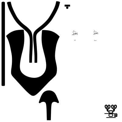 Giày cao gót Scarpin Louboutin 12 cm (STL 3D Model)