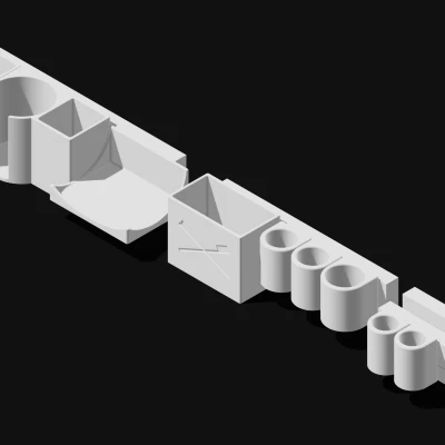 FlexiDock™ – Hệ thống organizer phòng tắm modular gắn tường