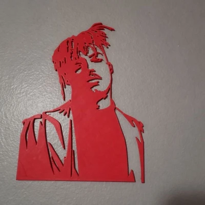 Tranh Treo Tường Chân Dung Juice WRLD (Silhouette Tối Giản) - In 3D