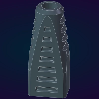 Parametric Ethernet Boot (FreeCAD) cho dây mạng