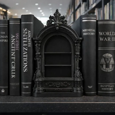 Kệ Sách Mini Goth Phong Cách Victorian – Đồ Trang Trí Bookshelf