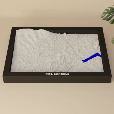 Kobe, Sannomiya, Nhật Bản - Mô hình thu nhỏ 3D