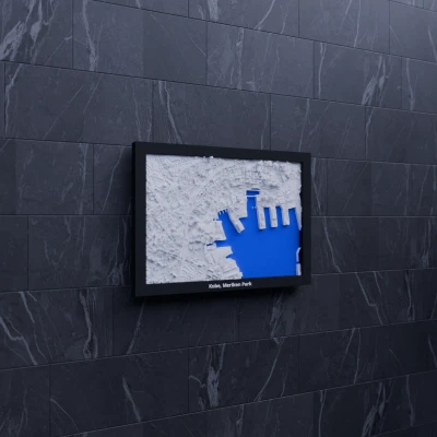 Kobe, Meriken Park, Nhật Bản - Mô hình 3D thu nhỏ