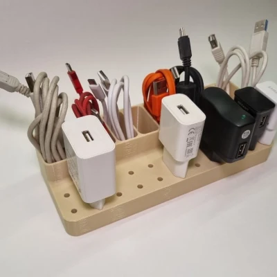 Khay Organizer cho cáp USB và củ sạc