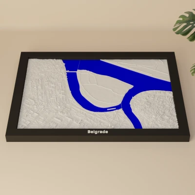 Belgrade, Serbia - 3D Miniature