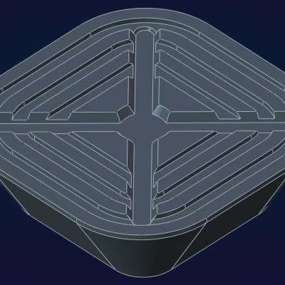 Chân đế Electronics Feet (20x20x6.4mm) có rãnh keo