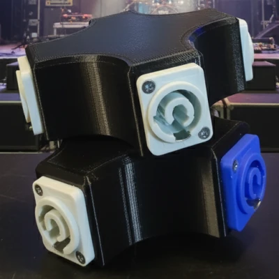 Hộp chia PowerCON / SpeakON 1:3