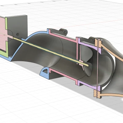 Tua-bin Water Jet cho thuyền RC (RC Water jet turbine)
