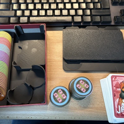 Insert hộp Jaipur và khay giữ token