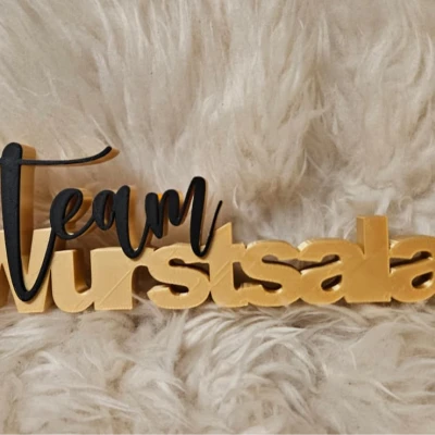 Chữ trang trí “Wurstsalat” (Schriftzug Wurstsalat)