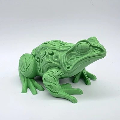 Ếch Chạm Khắc Hoa Văn Tinh Xảo