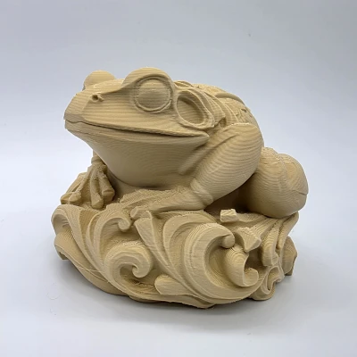 Tượng Ếch Chạm Khắc (Carved Frog Sculpture)