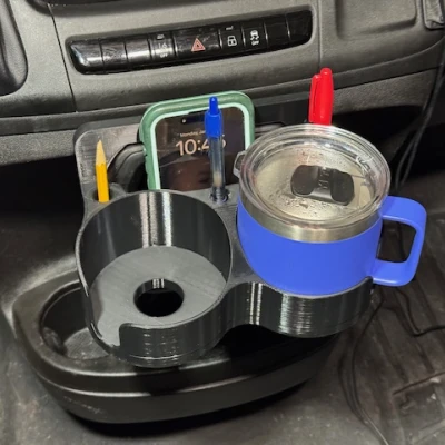 Giá giữ mug & ly trượt vào khay điện thoại cho RAM Promaster Van