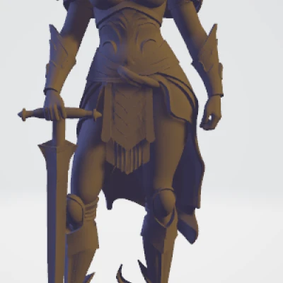 Nữ chiến binh cầm kiếm