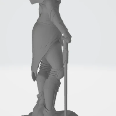 Nữ chiến binh cầm kiếm