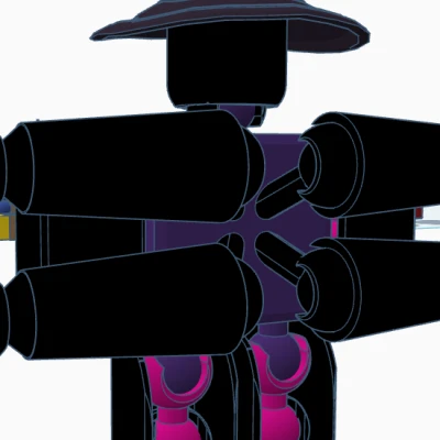 Old Azure bản khớp nối từ Forsaken (Mô hình Roblox)