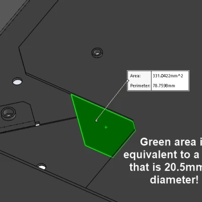 #0152 Nắp che góc dưới trước cho lối đi dây (Front Bottom Corner Cable Passthrough Cover)