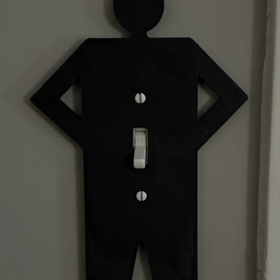 Ốp che công tắc đèn hình nam (Male Switch cover)