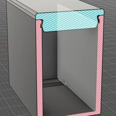 Hộp đựng lưỡi dao cạo đã dùng (Half Razor Blade Sharps Bin)