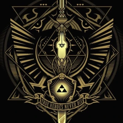 The Legend of Zelda - True Heroes Never Die (Hueforge)