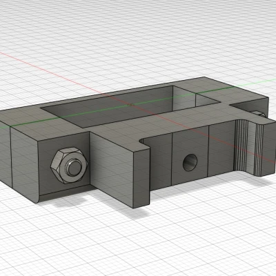 Mount gắn vào thanh profile kim loại 20*40 mm cho giá đỡ bình xịt
