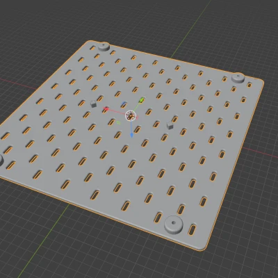 Bảng SKADIS 320mm x 320mm kèm Risers và Lỗ Bắt Vít