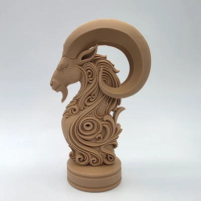 Tượng Bán Thân Ma Kết Chạm Khắc Tinh Xảo