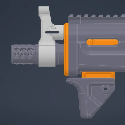 Wolver999 Custom AK Style Front Sight & Muzzle kiểu AK