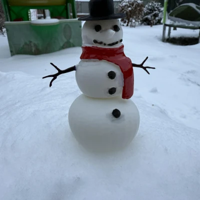 Người tuyết mùa đông đẹp 2026 (Beautiful winter snow snowman 2026, sněhulák)