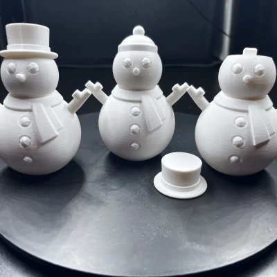 Cặp Người Tuyết – Đồ Trang Trí In 3D