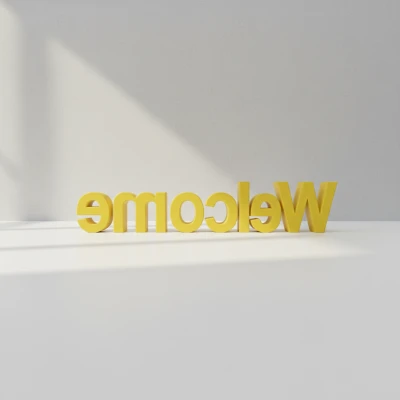 Bảng Chào Mừng (Welcome Sign) - In 3D Được