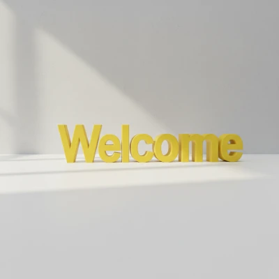 Bảng Chào Mừng (Welcome Sign) - In 3D Được