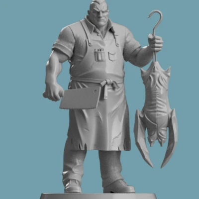 Fantasy Butcher – Mô hình nhân vật đồ tể fantasy in 3D