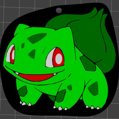 001 Bulbasaur keychain (móc khóa Bulbasaur)