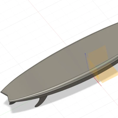 Ván lướt sóng Shortboard (Pyzalien 2) kèm fins và grippad