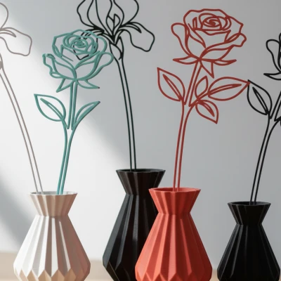 Rose & Lily - Decor Bình Hoa - Hoa Tối Giản