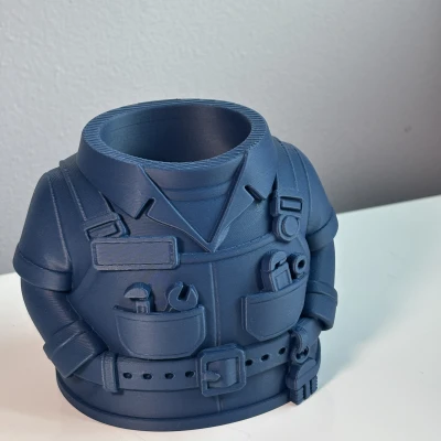 Ống Đựng Bút Đồng Phục Thợ Sửa Ống Nước – Desk Organizer Phong Cách Workwear