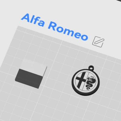 Móc khóa Alfa Romeo #001 (Alfa Romeo Key Ring #001)