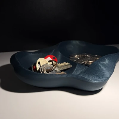 Tô Đựng Đồ Vặt Vân Đá Chạm Khắc (Carved Stone Catchall Bowl)