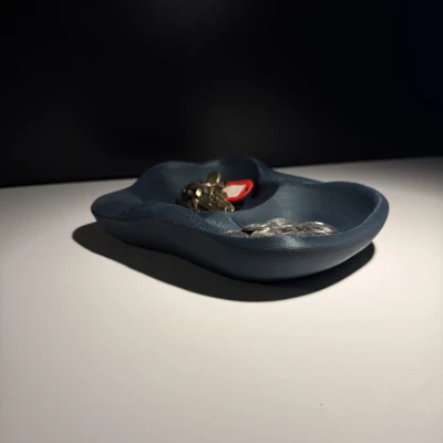 Tô Đựng Đồ Vặt Vân Đá Chạm Khắc (Carved Stone Catchall Bowl)