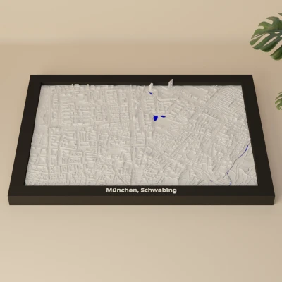 Bản thu nhỏ 3D München, Schwabing, Đức
