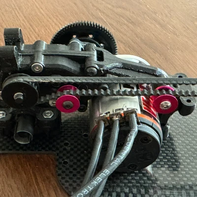 Chuyển motor ra sau cho Tamiya XV-01 (Rear motor conversion)